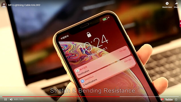 MFIライトニングケーブルKal 002